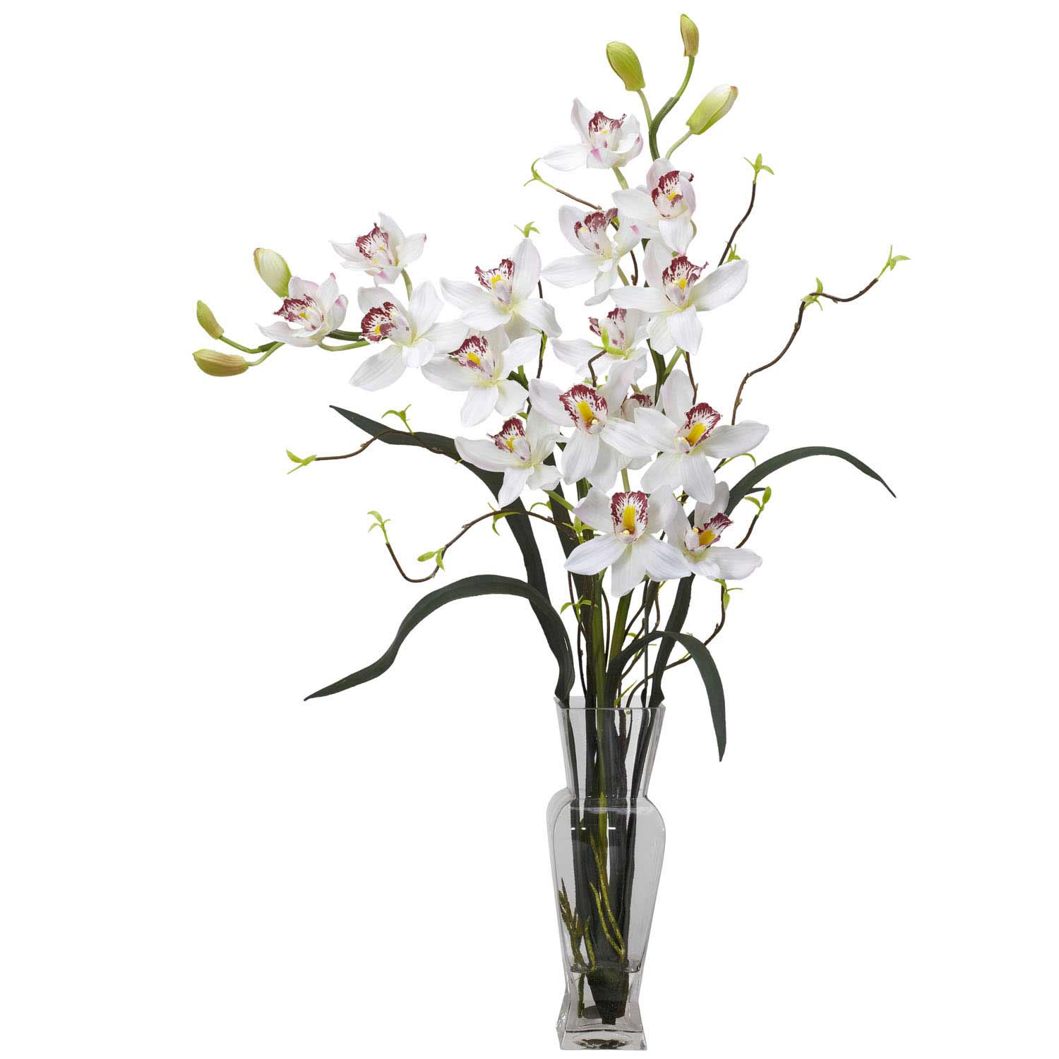 Silk Cymbidium Orchid Arrangement 1183 Nearly Natural 6395