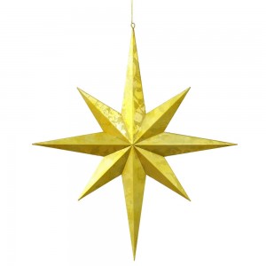 23.5 Inch Gold Foil Christmas Star