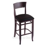 3160 Stationary Wood Frame Counter Stool W/Cushion