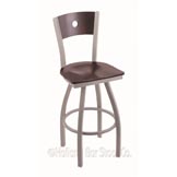 36 inch 830 Voltaire Swivel Bar Stool With Wood Seat