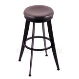 30 inch Laser Swivel Bar Stool With Wood Seat