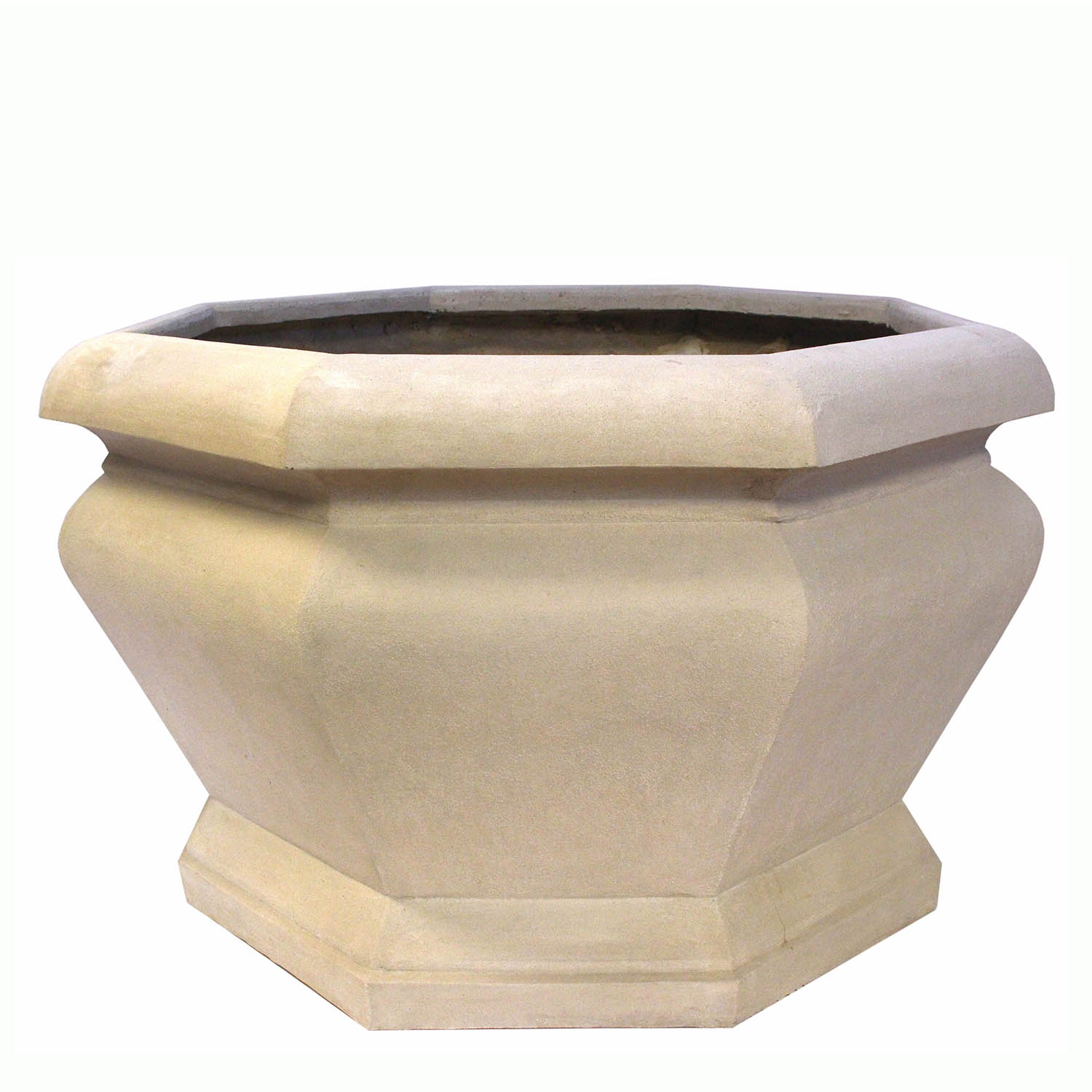 Jardienere Large Octagonal Cast Limestone Planter