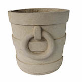 Aztec Round Medium Cast Limestone Planter