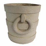 Pompeii Round Cast Limestone Planter