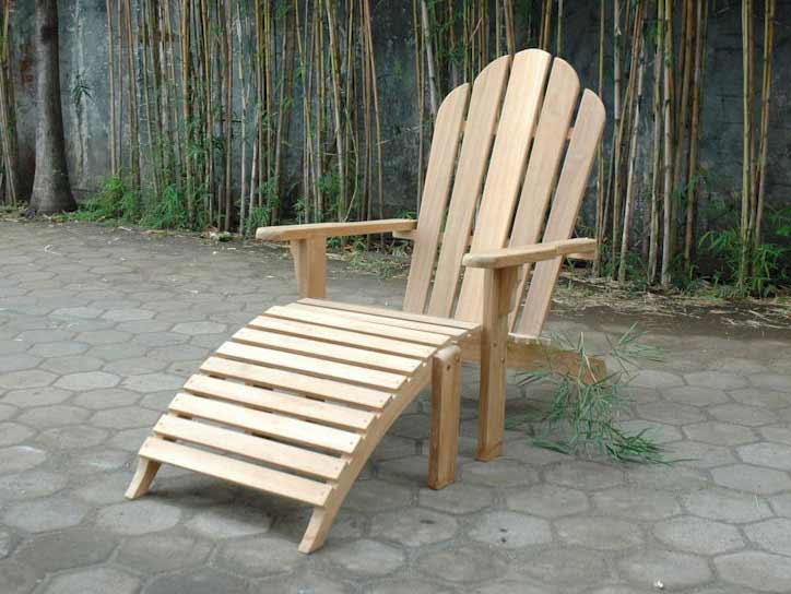 Anderson Teak Teak Adirondack Chair With Ottoman AD 036   ADNAD 036 ZM 1 