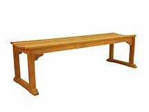 Teak Mason 3-Seater Backless Bench