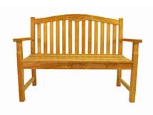 Teak 50 inch Round Rose Bench