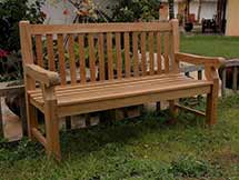 Teak Devonshire 3-Seater Extra Thick Bench