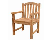 Teak Chelsea Dining Arm Chair