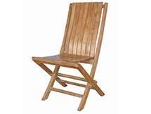 Teak Comfort Folding Side Chair (Set of 2)