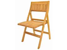 Teak Windsor Folding Side Chair (Set of 2)