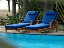 Teak Brianna Sun Lounger with Arms (Set of 4)