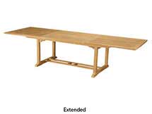 Teak 10 foot Bahama Rectangular Extension Table