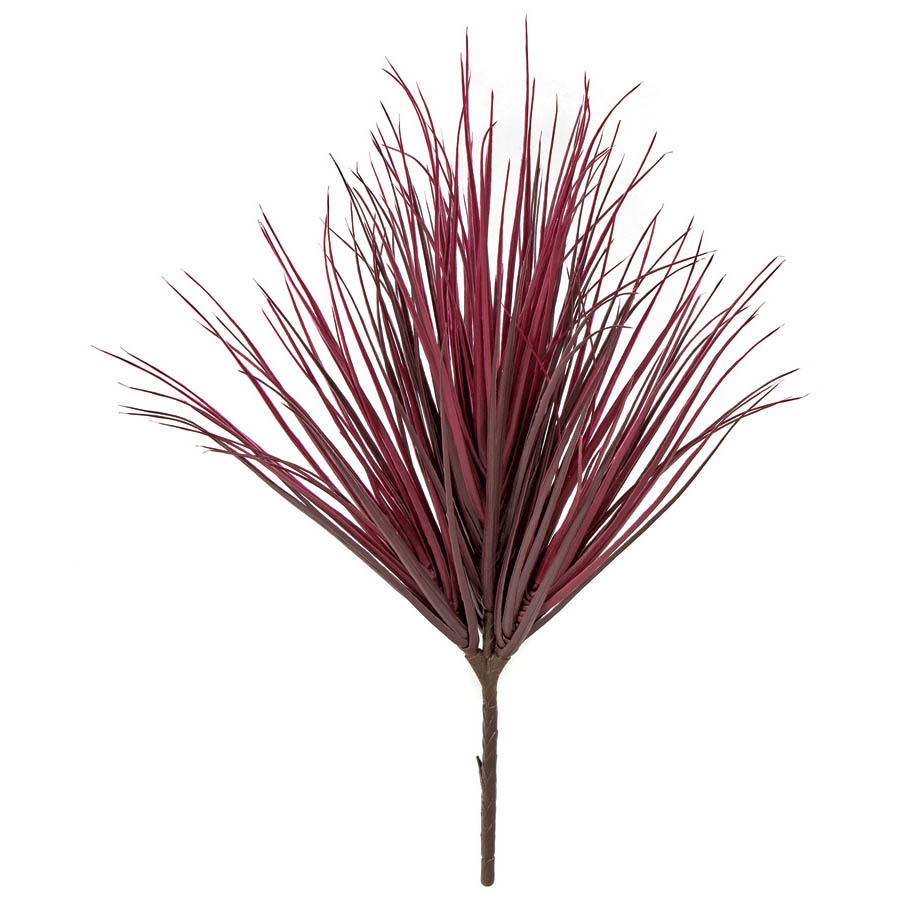 26 Inch Outdoor Artificial Burgundy Onion Grass: Unpotted