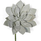 7X8 inch Artificial Frosted Grey/Green Succulent