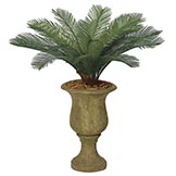 3 foot Outdoor Artificial Cycas Palm Cluster with 18 Fronds