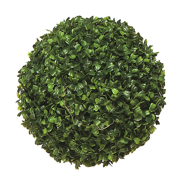 10 Inch Polyblend Outdoor Boxwood Ball Topiary (set Of 2)