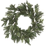 28 inch Plastic Cypress Single Ring Wreath