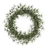 24 inch Hard Needle Butte Pine Wreath (Set of 6)