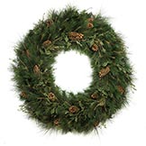 60 inch PE/PVC Mixed Sugar Pine Wreath