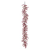 6 foot Red & Burgundy Wild Gooseberry Garland (Set of 2)