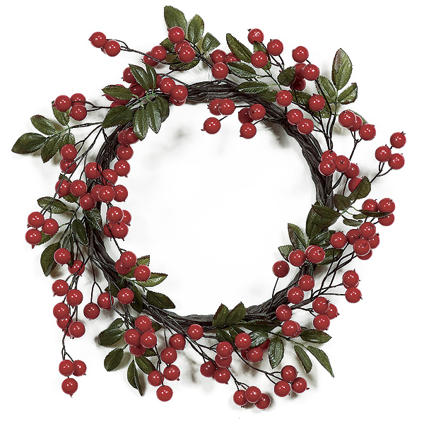 22 Inch Fall Color Crabapple Wreath (set Of 3)