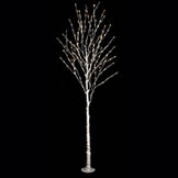 10 foot LED Birch Tree: White 5MM LEDs