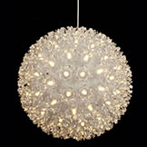 7.5 inch Lighted Sphere: Clear 5MM LEDs (Set of 2)