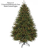 9 foot Fluff Free Full Mariana Fir Christmas Tree: Clear Light