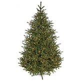 12 foot PE/PVC Elizabeth Pine Tree: Clear LEDs