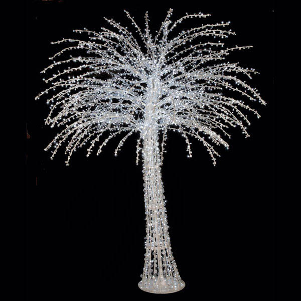 10 Foot Acrylic Tree W/ Shapeable Branches: Remote Controlled Multi-colored Leds