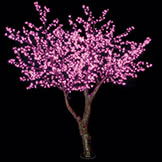 8 foot Cherry Blossom Tree w/ Shapeable Branches: Pink 5MM LEDs