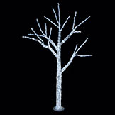 7.5 foot Ice Tree w/ Shapeable Branches: Remote Controlled Multi-Colored LEDs