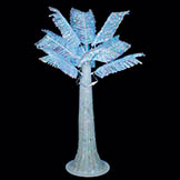 3.5 foot Acrylic Palm Tree: Clear 5MM LEDs