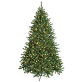 7.5 foot Fluff Free Monroe Pine Tree: Clear LEDs