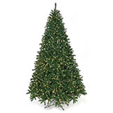 10 foot Fluff Free Monroe Pine Tree: Clear LEDs