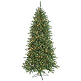 Fluff-Free Slim Monroe Pine Artificial Christmas Tree