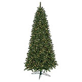 15 foot Fluff-Free Slim Monroe Pine Tree: Clear LEDs