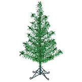 4 foot PVC Fashion Green Tinsel Tree