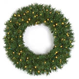 Westford Pine Wreath: Clear Lights