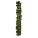 9 foot x 18 inch Sheridan Pine Garland: Clear LEDs