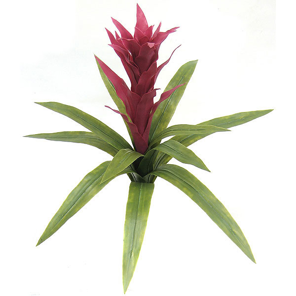 LBER 4Pack Artificial Pineapple Grass Air Plants Fake Flowers Faux Flocking  Tillandsia Bromeliads Home Garden Decor