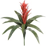 22 inch Outdoor Artificial Red Bromeliad: Unpotted