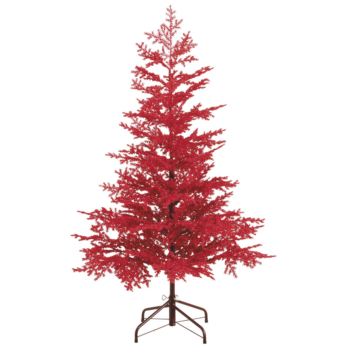 53 inch Red Glitter Twig Tree: Unlit | XAT246-RE/GL