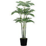 6 foot Artificial Areca Palm in Bamboo Container