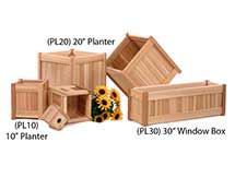 Cedar 10 inch Planter Box