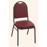 BHF-2 18 inch Stackable Banquet Chair W/Round Back