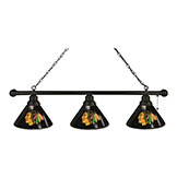 Chicago Blackhawks 3 Shade Billiard Light