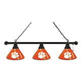 Clemson 3 Shade Billiard Light