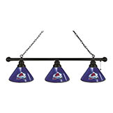 Colorado Avalanche 3 Shade Billiard Light